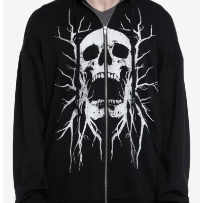 Social Collision Screaming Skull Hoodie