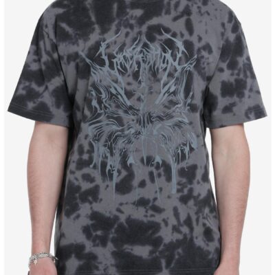 Warped Butterfly Grey Tie-Dye T-Shirt