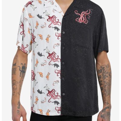 Our Universe Marvel The Marvels Flerken Split Woven Button-Up