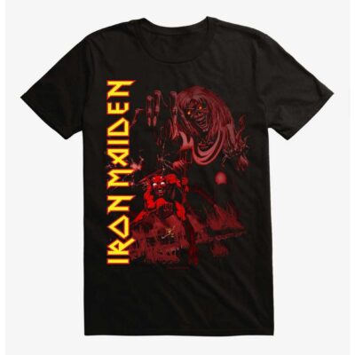 Iron Maiden The Number Of The Beast Red Cover T-Shirt