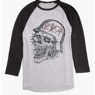 Slayer Biker Skull Raglan T-Shirt