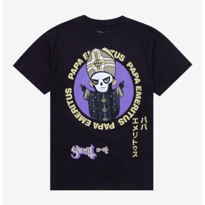 Ghost Papa Emeritus Chibi Boyfriend Fit Girls T-Shirt