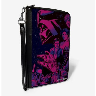 Star Wars A New Hope Character Collage Zip Around Wallet