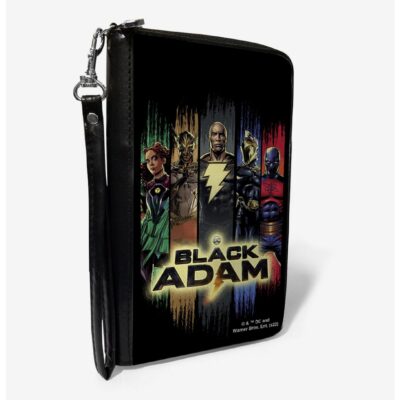 DC Comics Black Adam and Justice Society Group Pose with Logo Zip Around Wallet