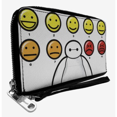 Disney Big Hero 6 Baymax Pain Scale Expressions Zip Around Wallet