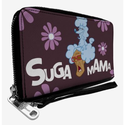 Disney The Proud Family Suga Mama and Puff Pose with Flowers Zip Around Wallet