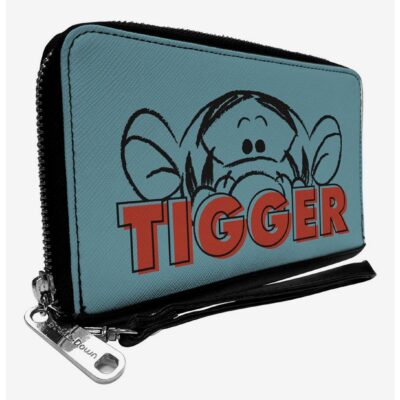 Disney Winnie the Pooh Tigger Peek Pose Zip Around Wallet