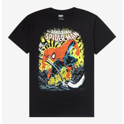 Marvel The Amazing Spider-Man Comic Battle T-Shirt