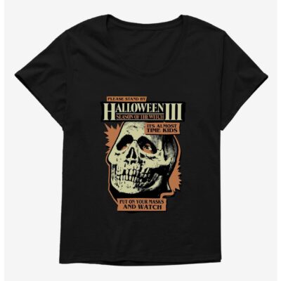 Halloween III: Season Of The Witch Please Stand By Girls T-Shirt Plus Size