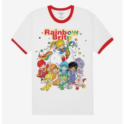 Rainbow Brite Characters Boyfriend Fit Girls Ringer T-Shirt