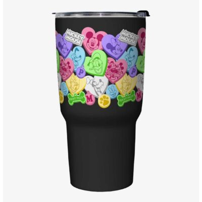 Disney Mickey Mouse Candy Hearts Travel Mug