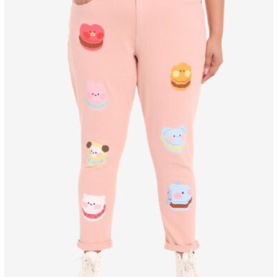 BT21 Pink Sweetie Mom Jeans Plus Size