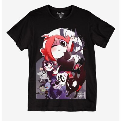 Ruby Gloom Chibi Group Boyfriend Fit Girls T-Shirt By Joseph Wang Art