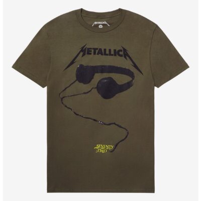 Metallica 72 Seasons Headphones Boyfriend Fit Girls T-Shirt