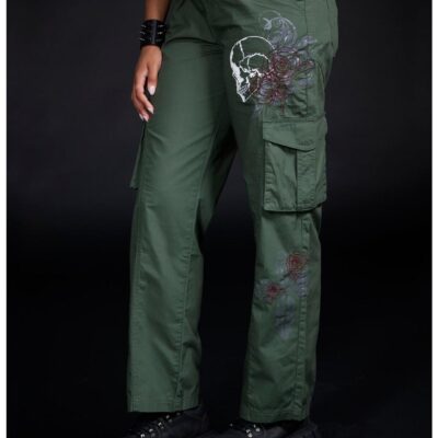 Social Collision Graffiti Skull Cargo Pants