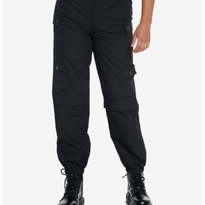 Black Cargo Jogger Pants