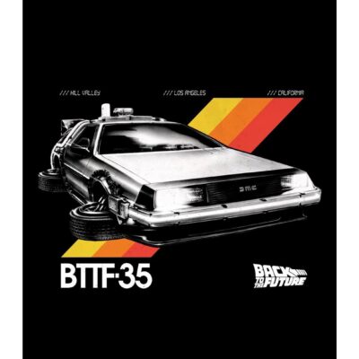 Back To The Future Delorean Flying Poster