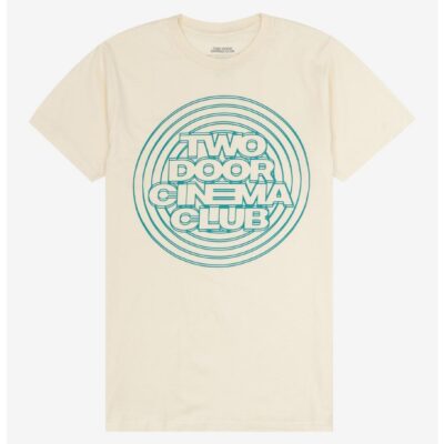 Two Door Cinema Club Circle Logo Boyfriend Fit Girls T-Shirt