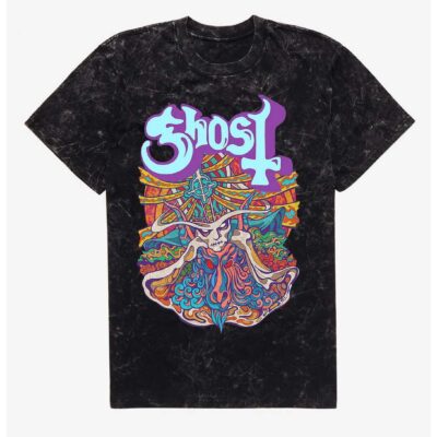 Ghost Seven Inches Of Satanic Panic Mineral Wash T-Shirt