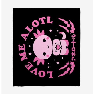 Love Me Alotl Throw Blanket