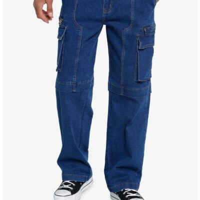 Indigo Blue Denim Cargo Pants