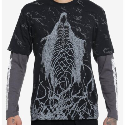 Skeleton Vine Long-Sleeve Twofer