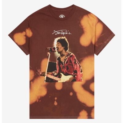 Jimi Hendrix Singing Tie-Dye T-Shirt