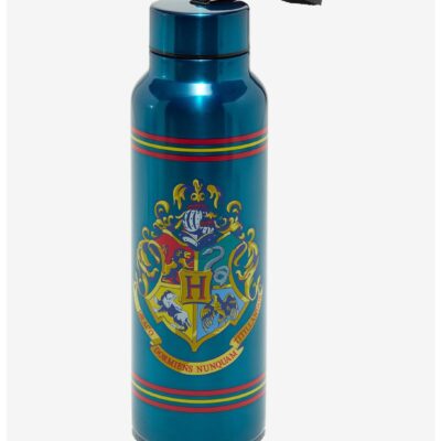 Harry Potter Hogwarts Crest Steel Water Bottle