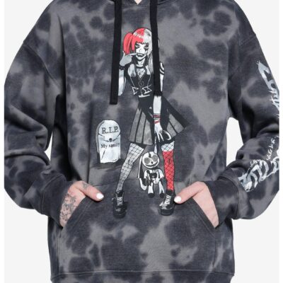 Zombie Makeout Club Goth Clown Girl Hoodie