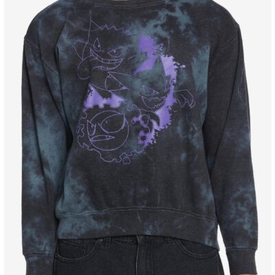 Pokemon Gastly Evolution Tie-Dye Sweatshirt