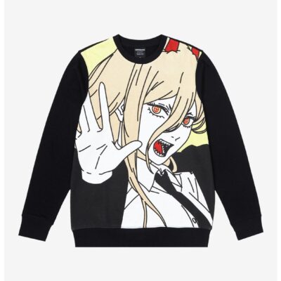 Chainsaw Man Power Jumbo Print Sweatshirt