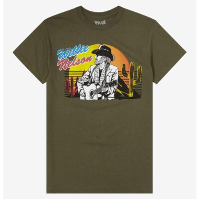 Willie Nelson Desert Boyfriend Fit Girls T-Shirt