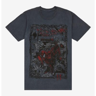 Marvel Spider-Man Comic Couture Wash T-Shirt