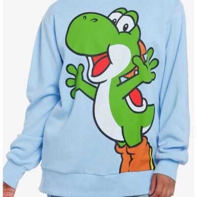 Super Mario Bros. Yoshi Jumbo Graphic Girls Sweatshirt