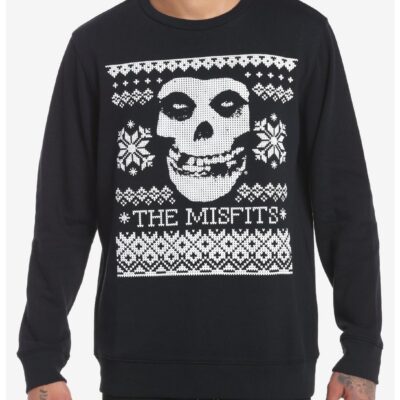 Misfits Fair Isle Fiend Skull Sweatshirt