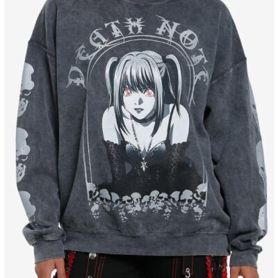 Death Note Misa Metallic Dark Wash Girls Sweatshirt