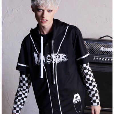 Misfits X Social Collision Logo Hooded Jersey Hot Topic Exclusive