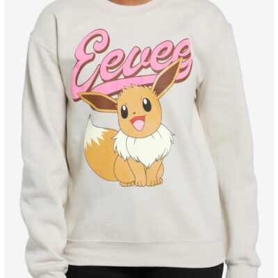 Pokemon Eevee Puff Print Girls Sweatshirt