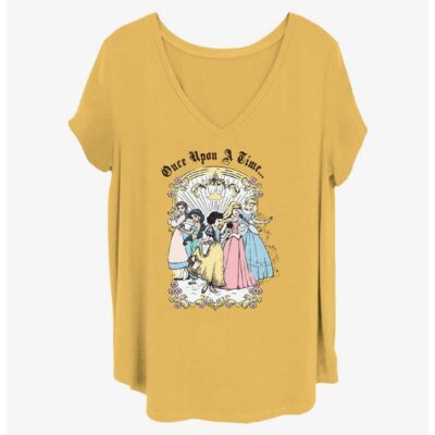 Disney Princesses Vintage Princess Group Girls T-Shirt Plus Size