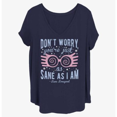 Harry Potter Just As Sane As Luna Girls T-Shirt Plus Size