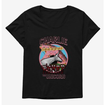 Charlie The Unicorn Candy Mountain Girls T-Shirt Plus Size