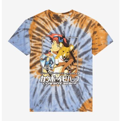 Cowboy Bebop Ed & Ein Spiral Tie-Dye T-Shirt