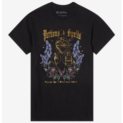 Harry Potter Floral Potions Boyfriend Fit Girls T-Shirt