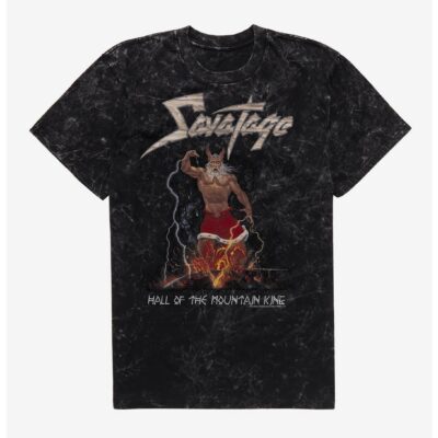 Savatage Hall Of The Mountain King Mineral Wash T-Shirt