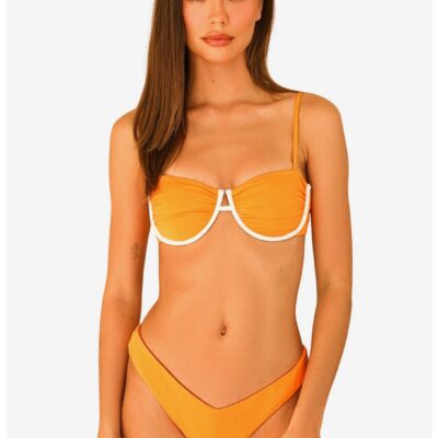 Dippin’ Daisy’s Starlight Swim Top Creamsicle Orange