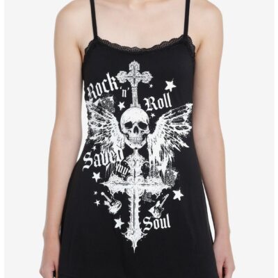 Social Collision Rock ‘N’ Roll Saved My Soul Cami Dress