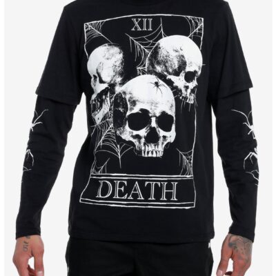 Social Collision® Death Card Twofer Long-Sleeve T-Shirt