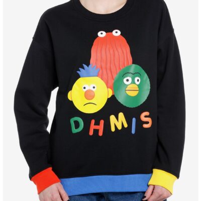 Don’t Hug Me I’m Scared Color-Block Girls Sweatshirt