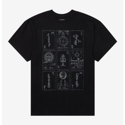 Cosmic Aura Tarot Card Oversized T-Shirt