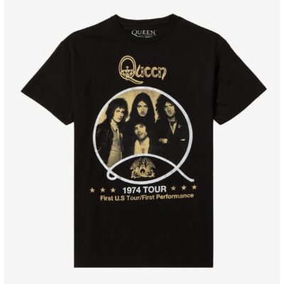 Queen First U.S. Tour Boyfriend Fit Girls T-Shirt